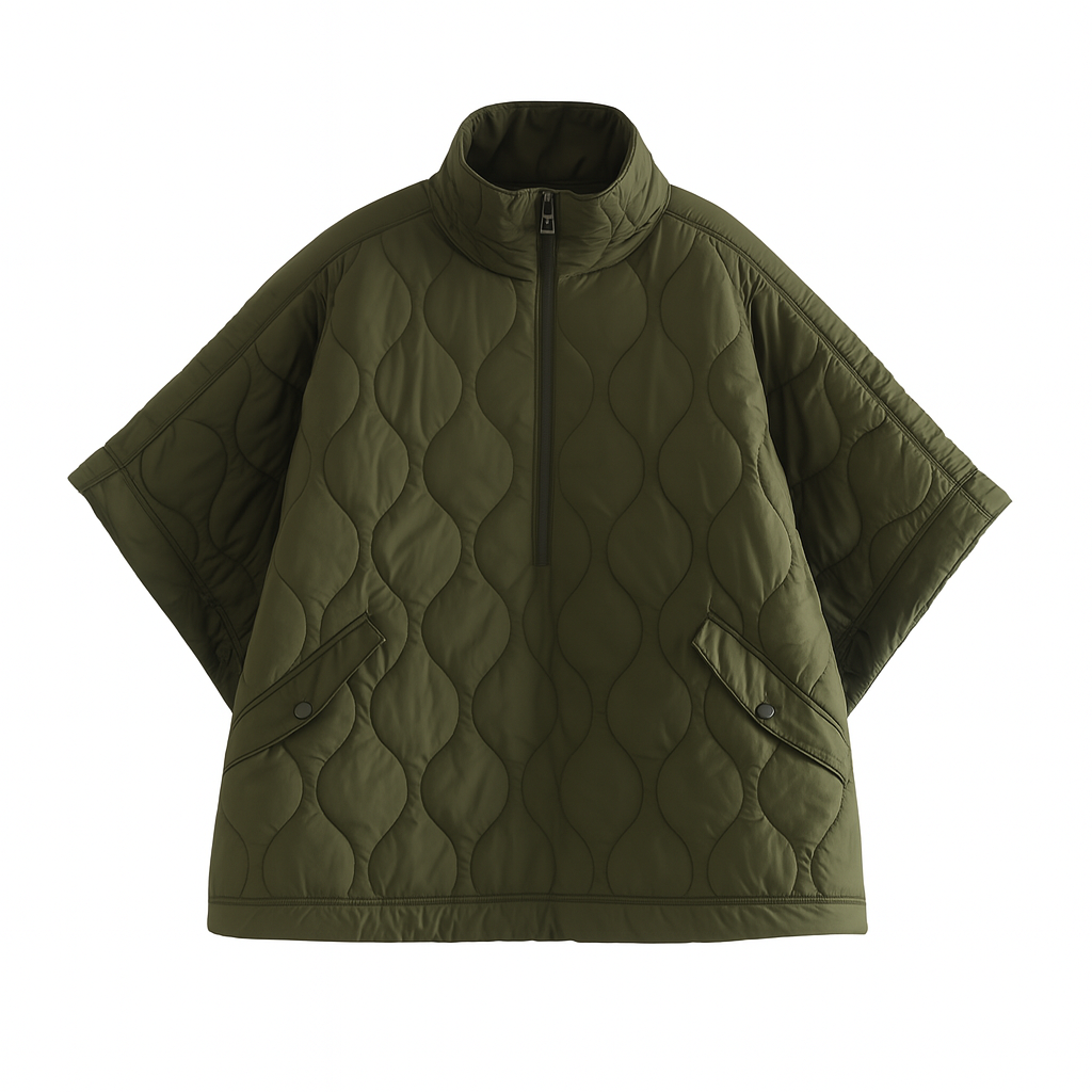 Women’s Quilted Jacket – Half Zip Short Sleeve