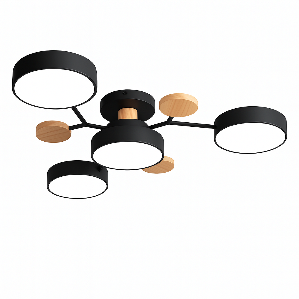 LED Ceiling Light for Bedroom – Modern Semi-Flush Mount