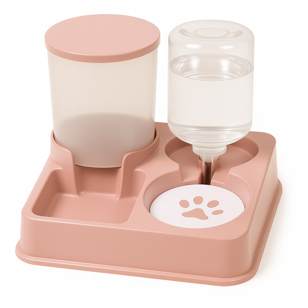 Automatic Cat Feeder – 2-in-1 Food and Water Dispenser