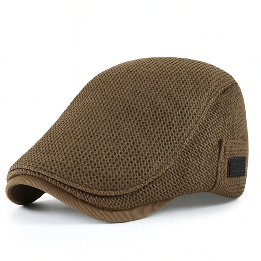Men’s Summer Flat Cap – Mesh Sun Hat