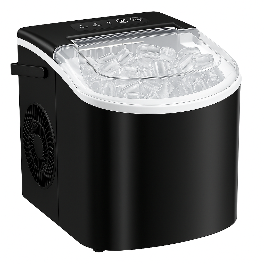 Countertop Ice Maker With Handle and Basket