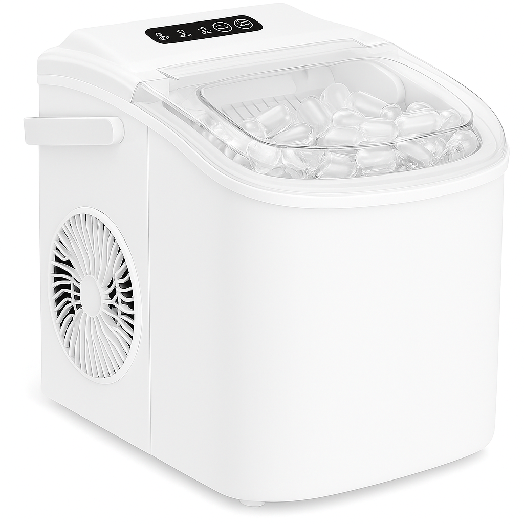 Countertop Ice Maker With Handle and Basket