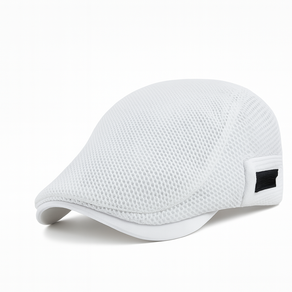 Men’s Summer Flat Cap – Mesh Sun Hat