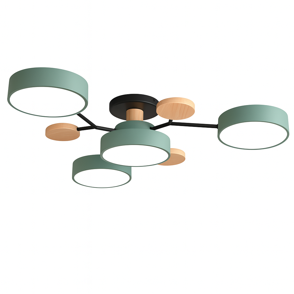 LED Ceiling Light for Bedroom – Modern Semi-Flush Mount