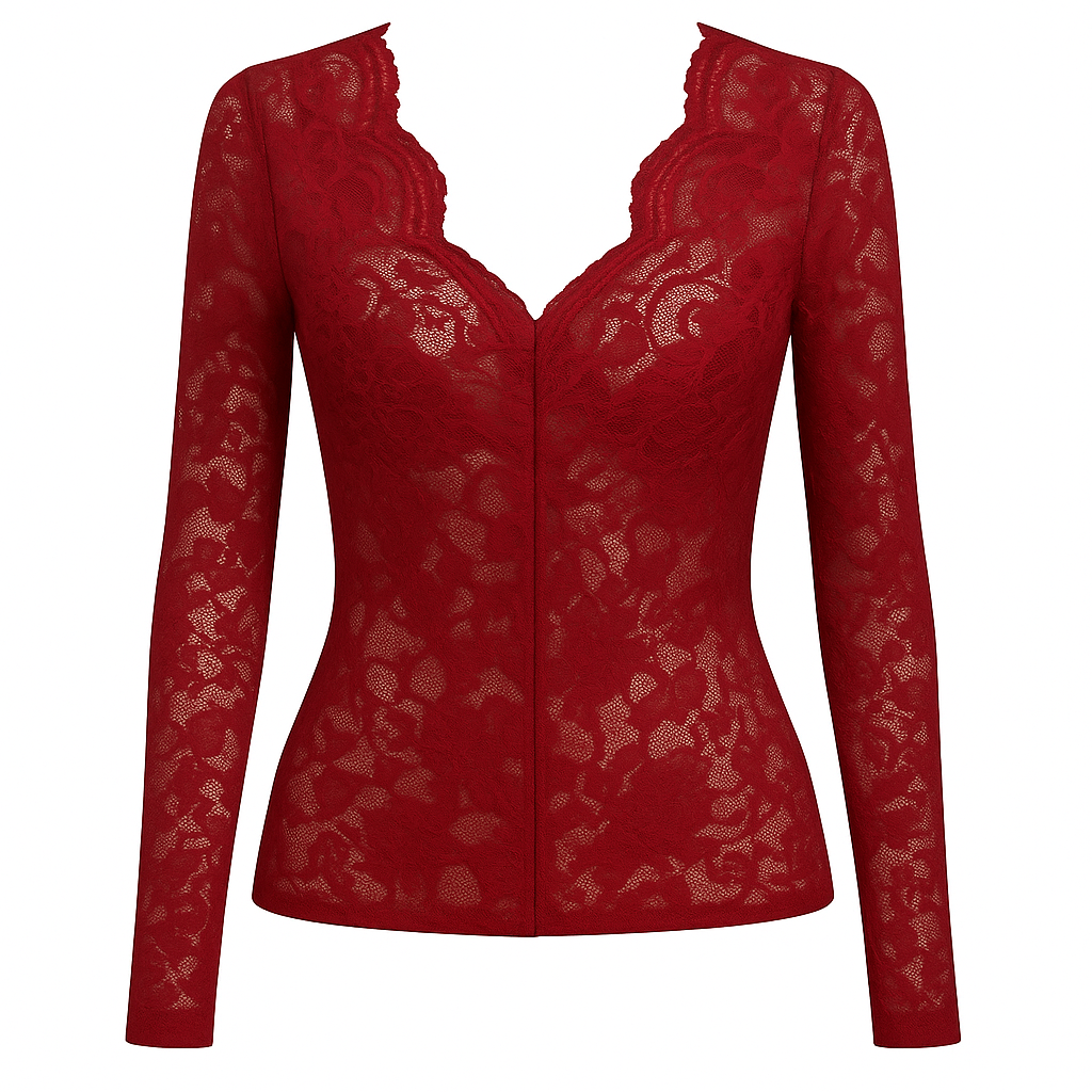 Black Lace Long Sleeve Top β Going Out Style for Women