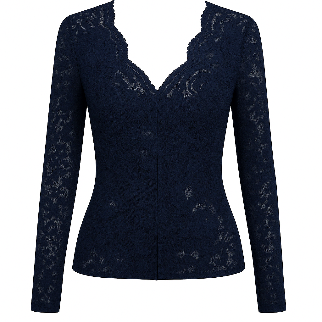 Black Lace Long Sleeve Top β Going Out Style for Women