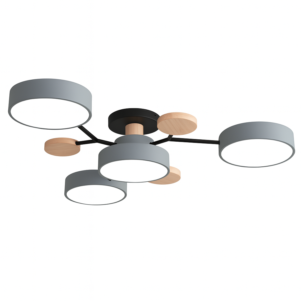 LED Ceiling Light for Bedroom – Modern Semi-Flush Mount