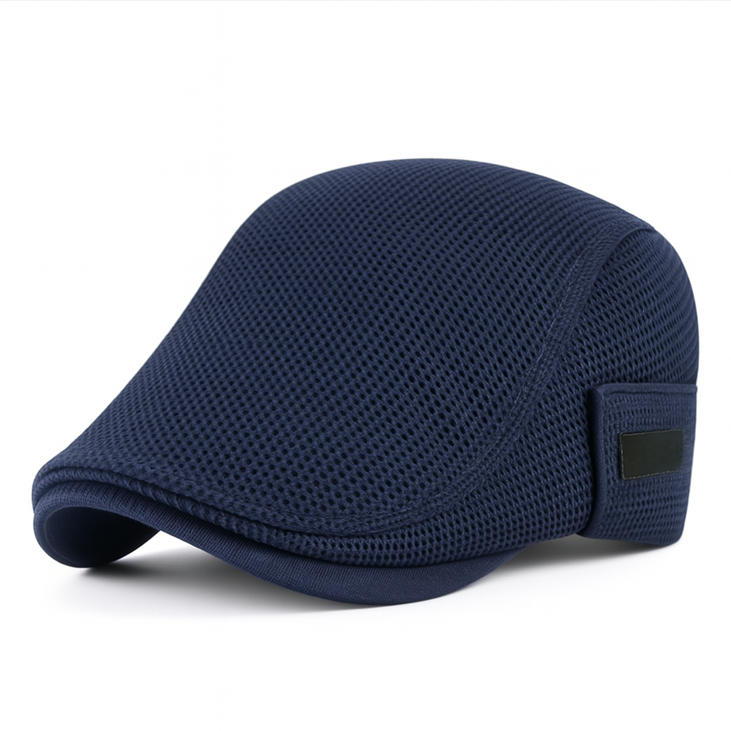 Men’s Summer Flat Cap – Mesh Sun Hat