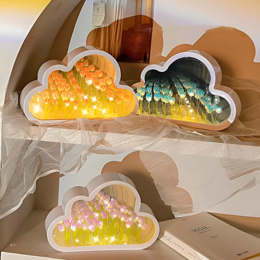 Infinity Tulip Cloud Mirror