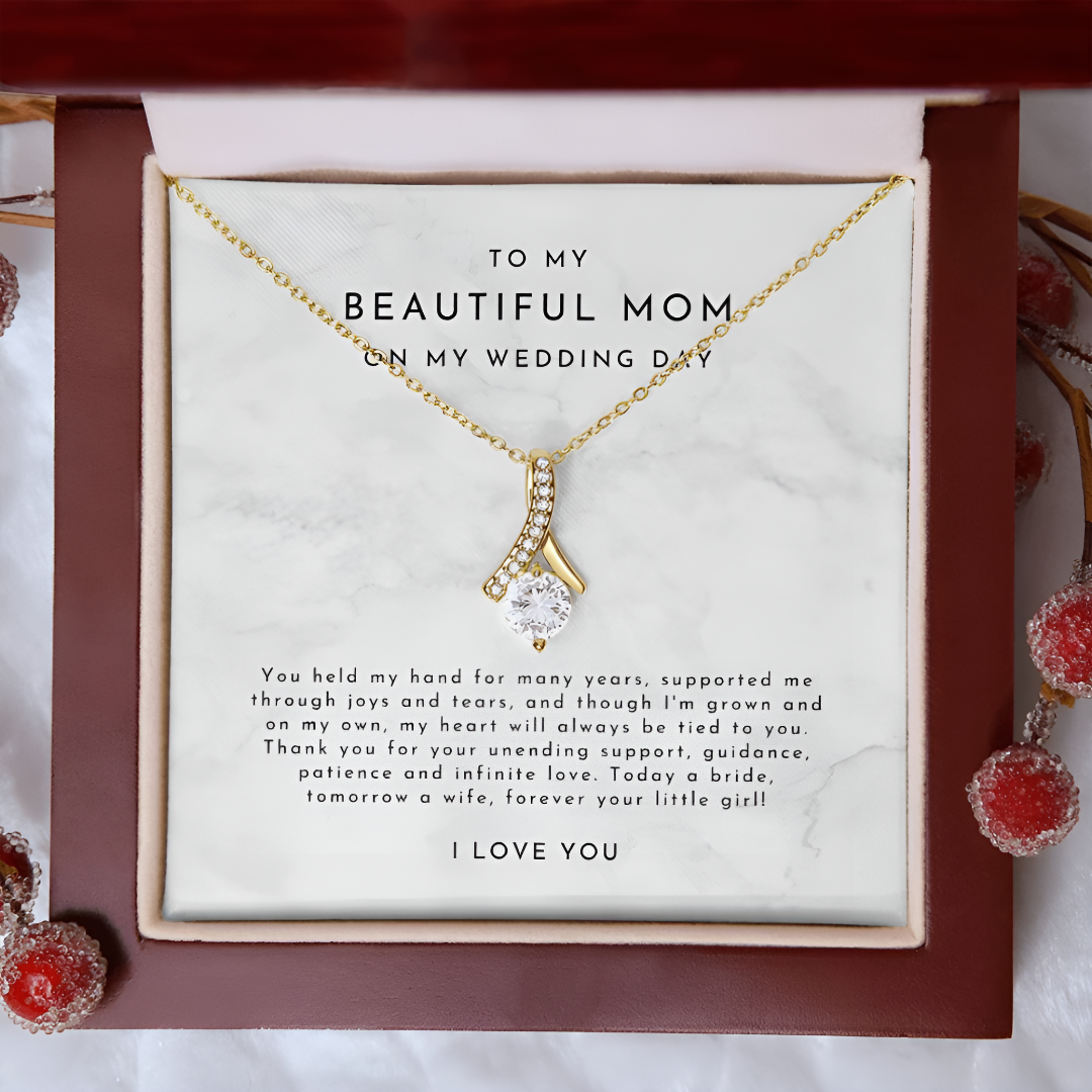 To My Beautiful Mom Necklace