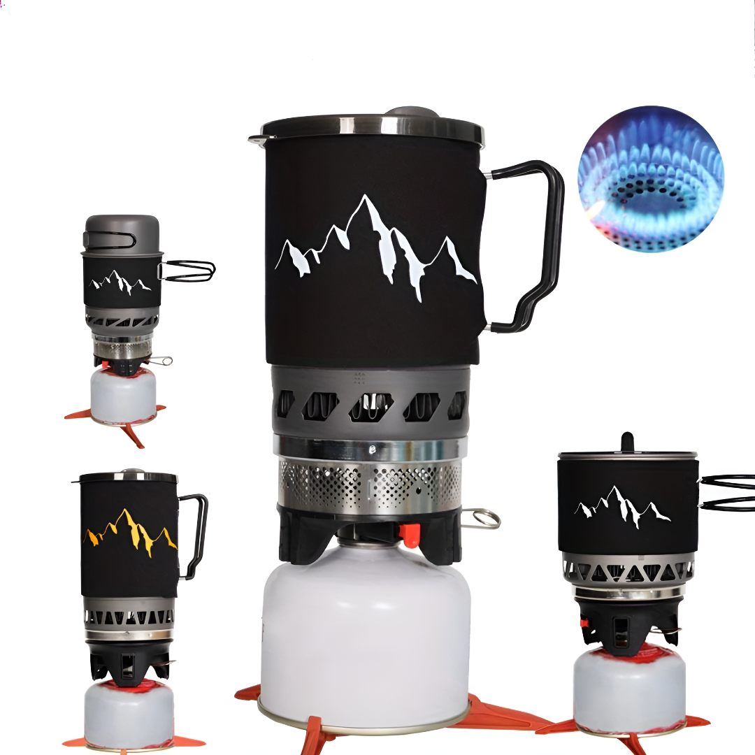 Windproof Backpacking Stove Cooking System
