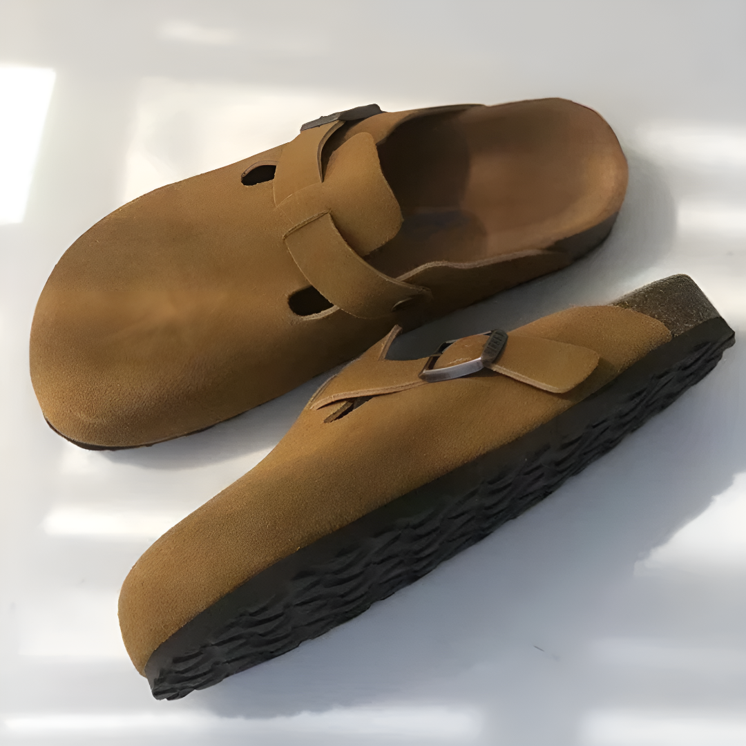 Comfort Suede Slip-On Clogs with Anti-Slip Sole for Men