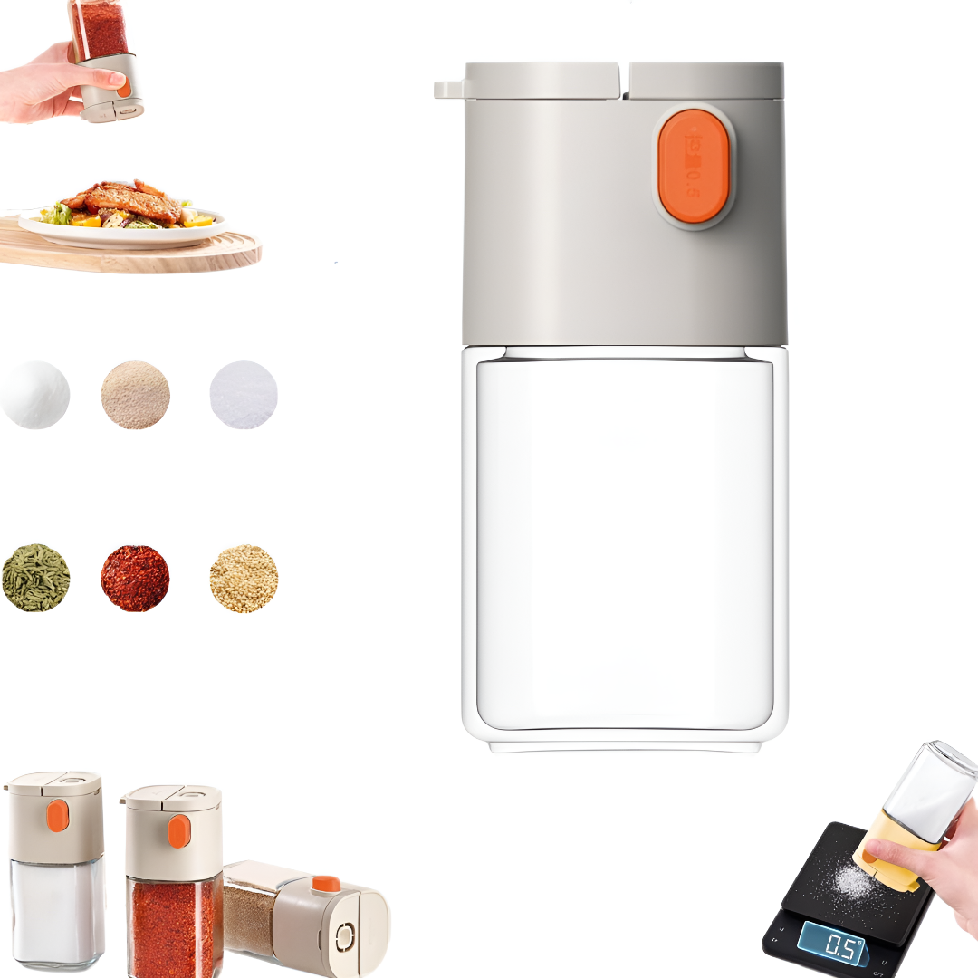 Push Button Salt and Pepper Dispenser Bottle
