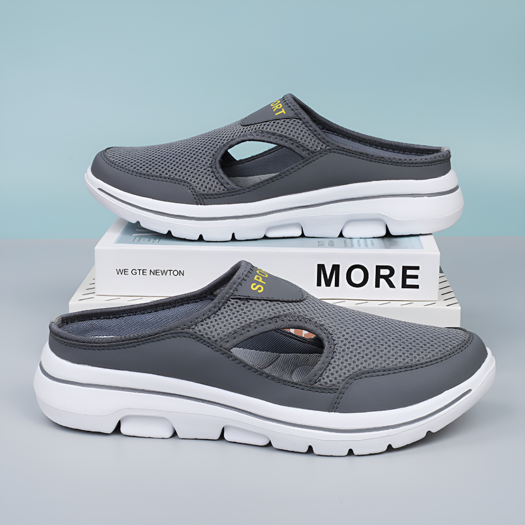 Breathable Mesh Slip-On Sport Sandals for Men