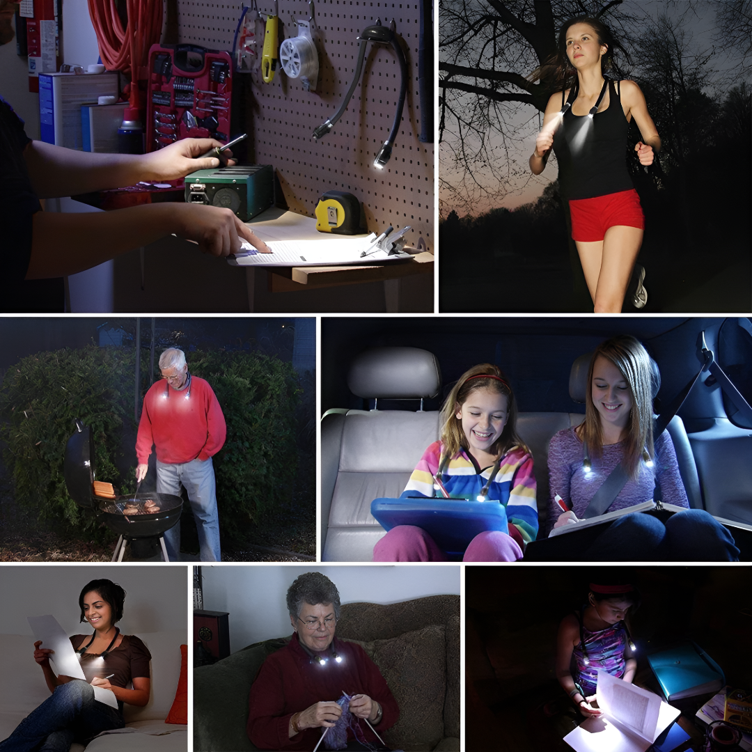 Rechargeable Hands-Free Neck Light for Reading