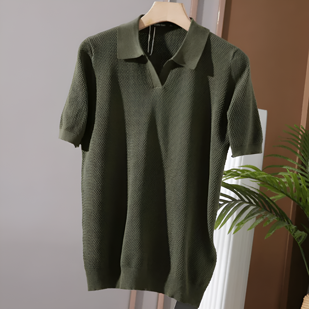 Breathable Short Sleeve Polo Shirt for Men