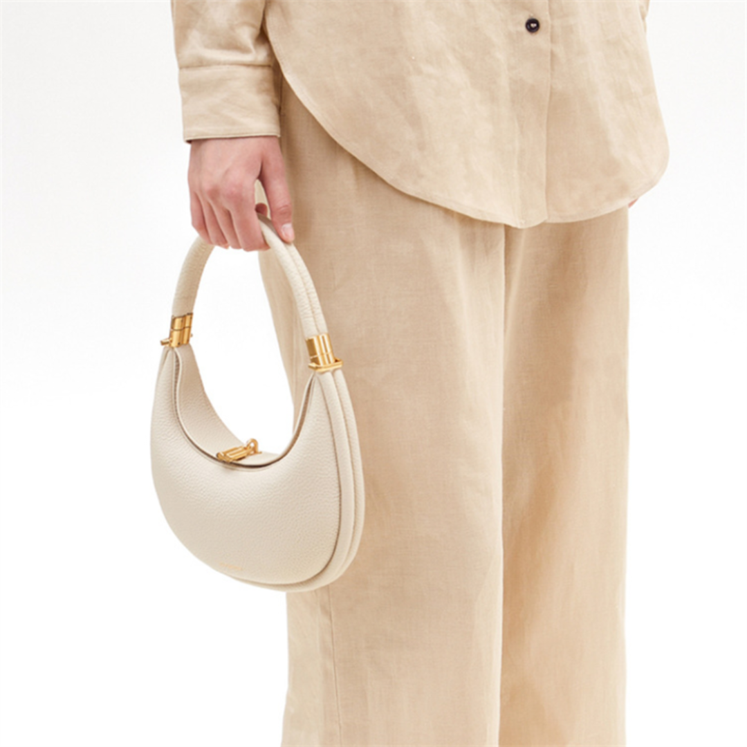 Crescent Crossbody Leather Purse