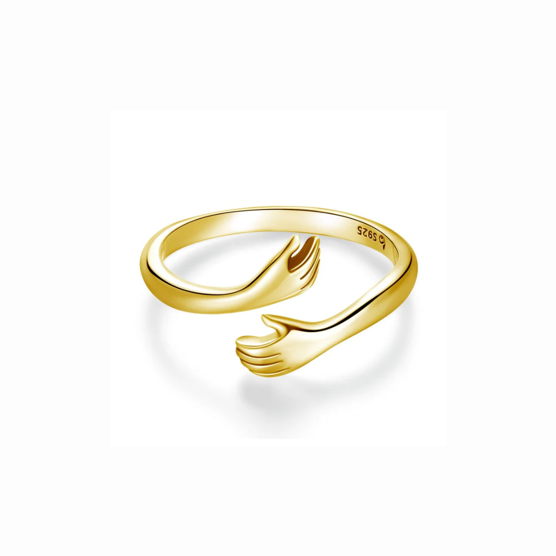 Gentle Hug Ring | Women's 925 Sterling Silver Adjustable Ring for Party Jewelry