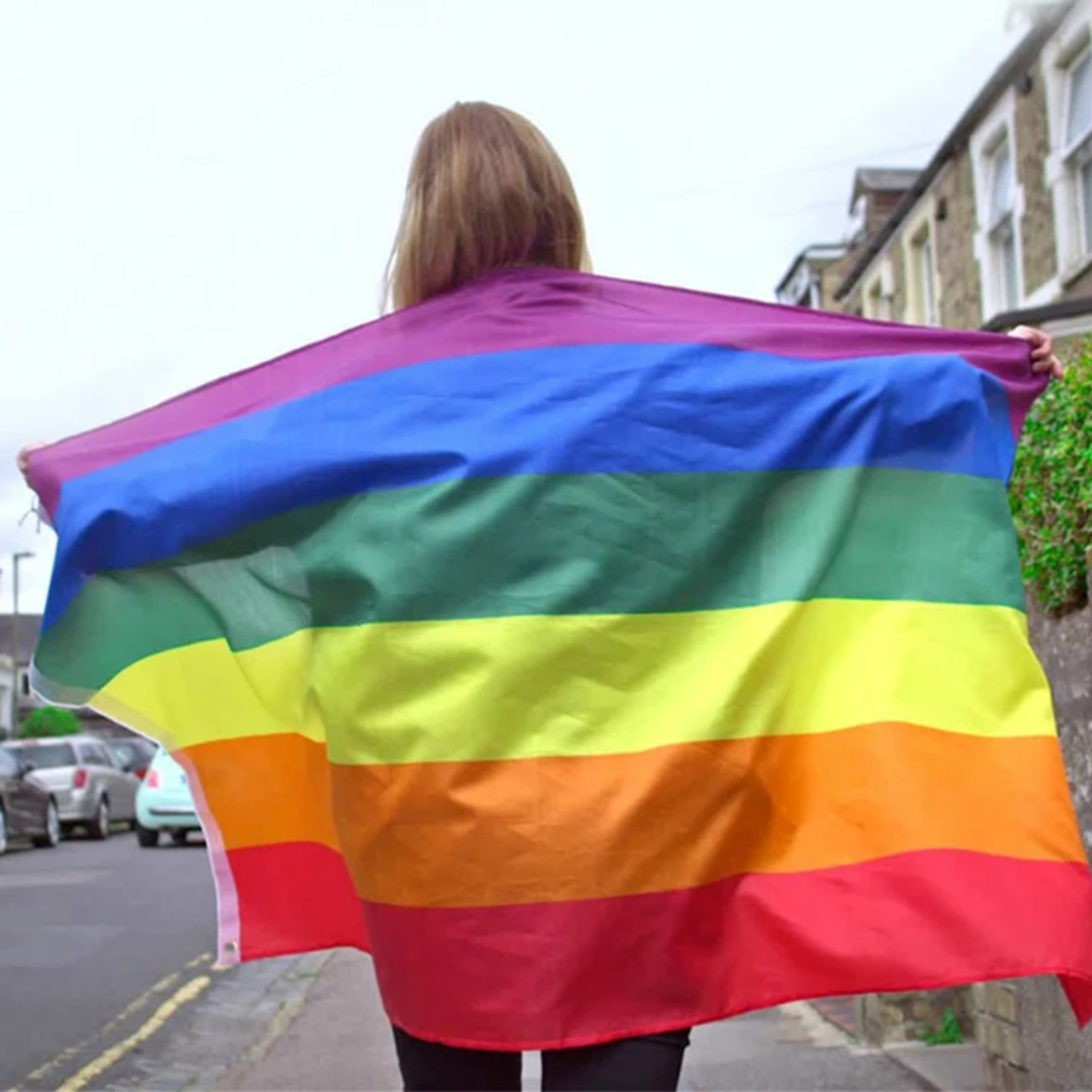 Large Rainbow Pride Flag