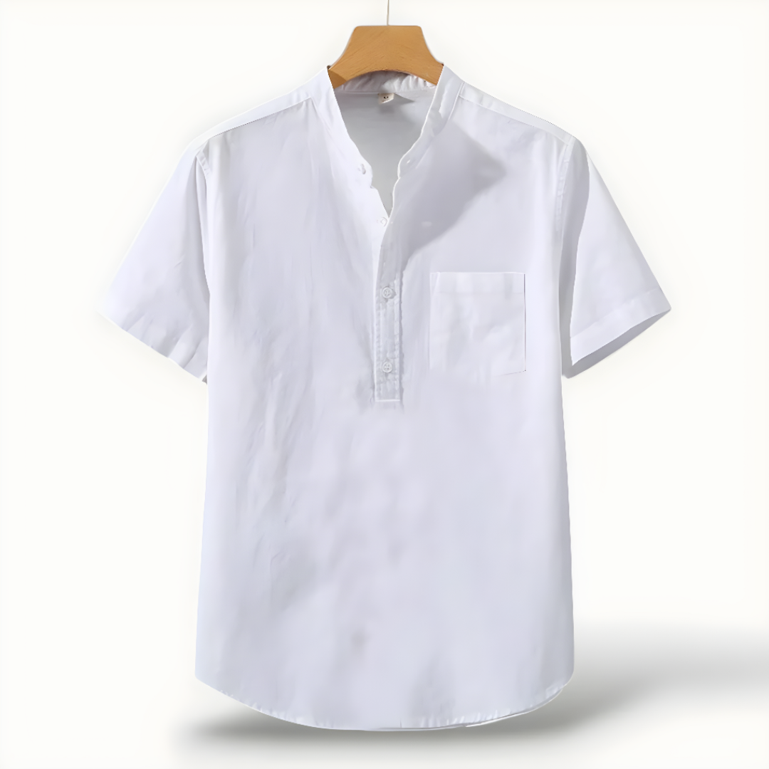 Linen Short Sleeve Shirt for Men