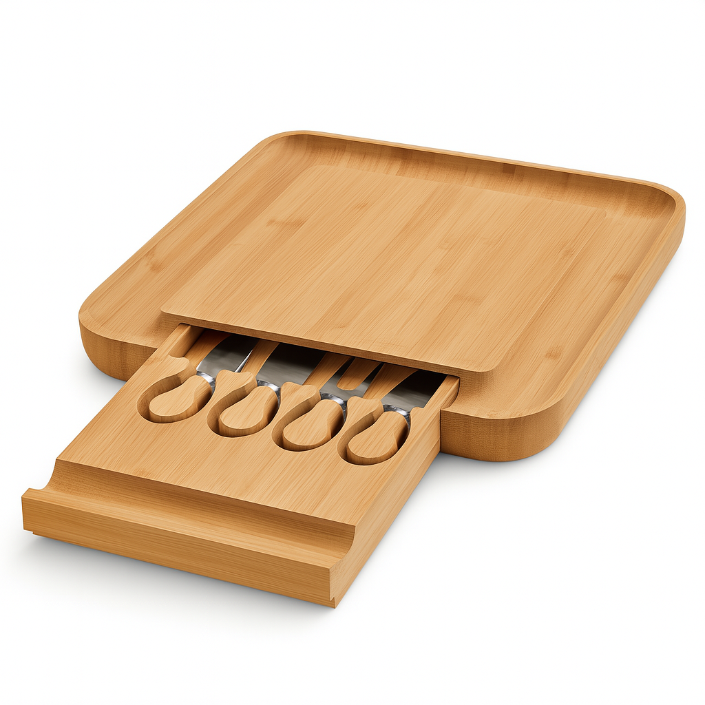 Charcuterie Board Set – Serving Platter with Cutlery Drawer