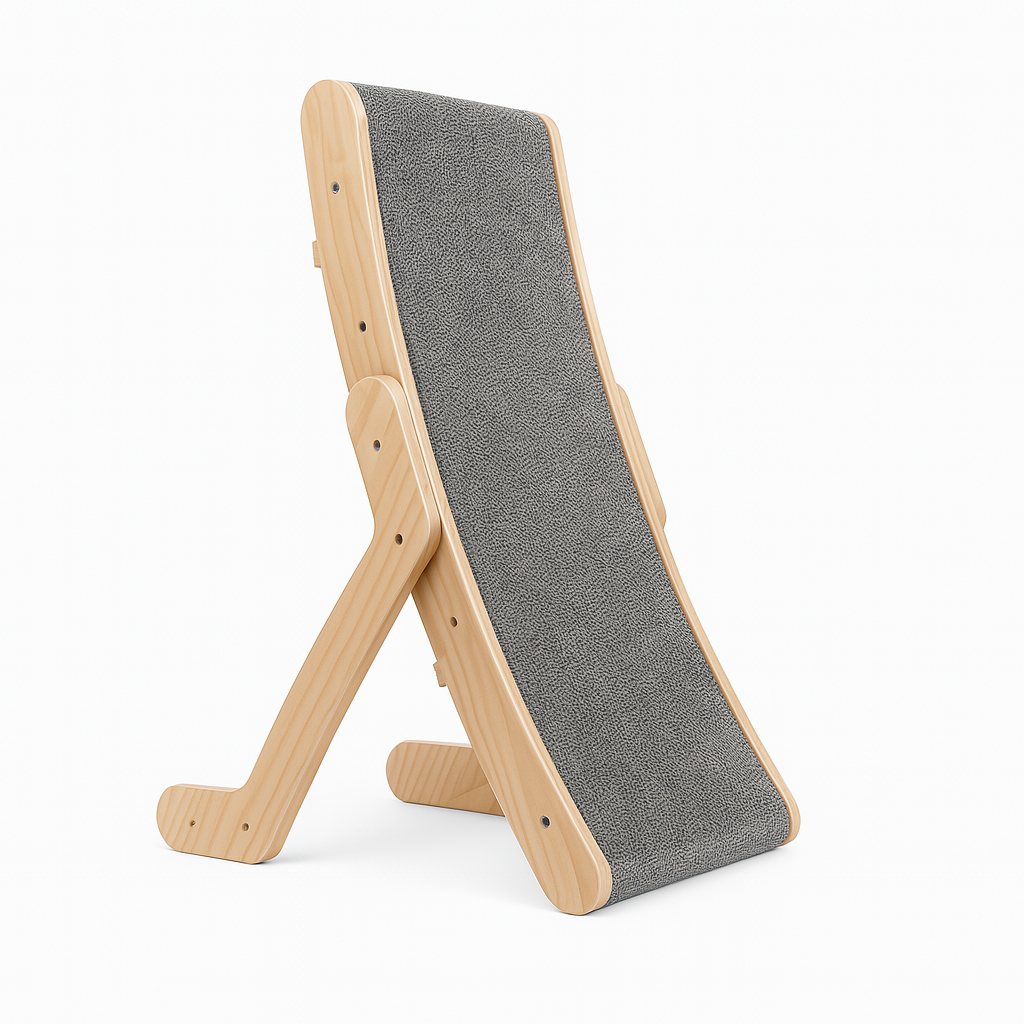 Cat Scratching Post Lounger – Low Profile Wooden Base