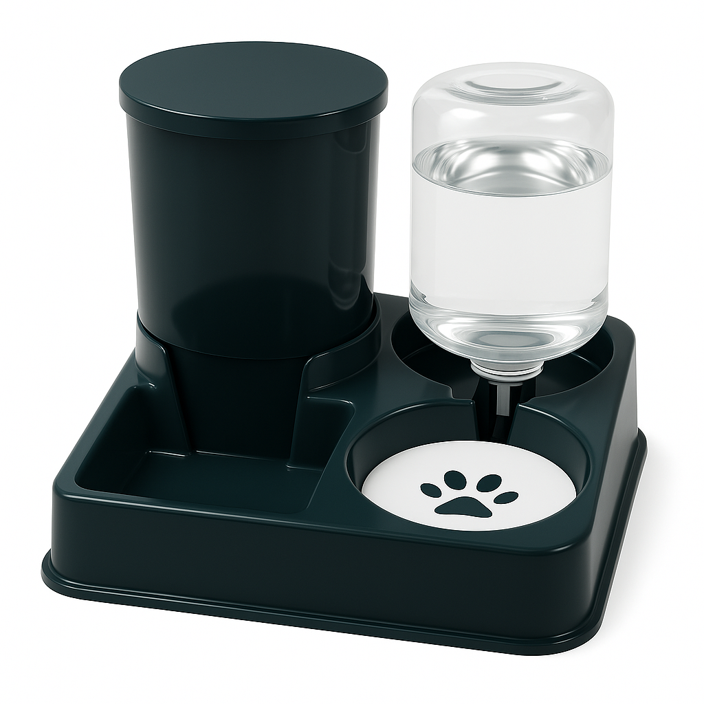 Automatic Cat Feeder – 2-in-1 Food and Water Dispenser