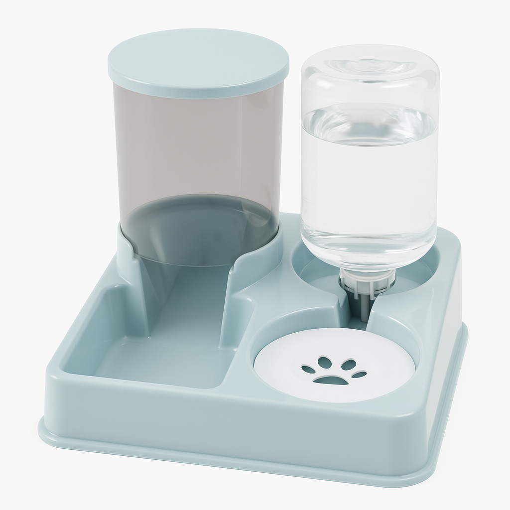 Automatic Cat Feeder – 2-in-1 Food and Water Dispenser
