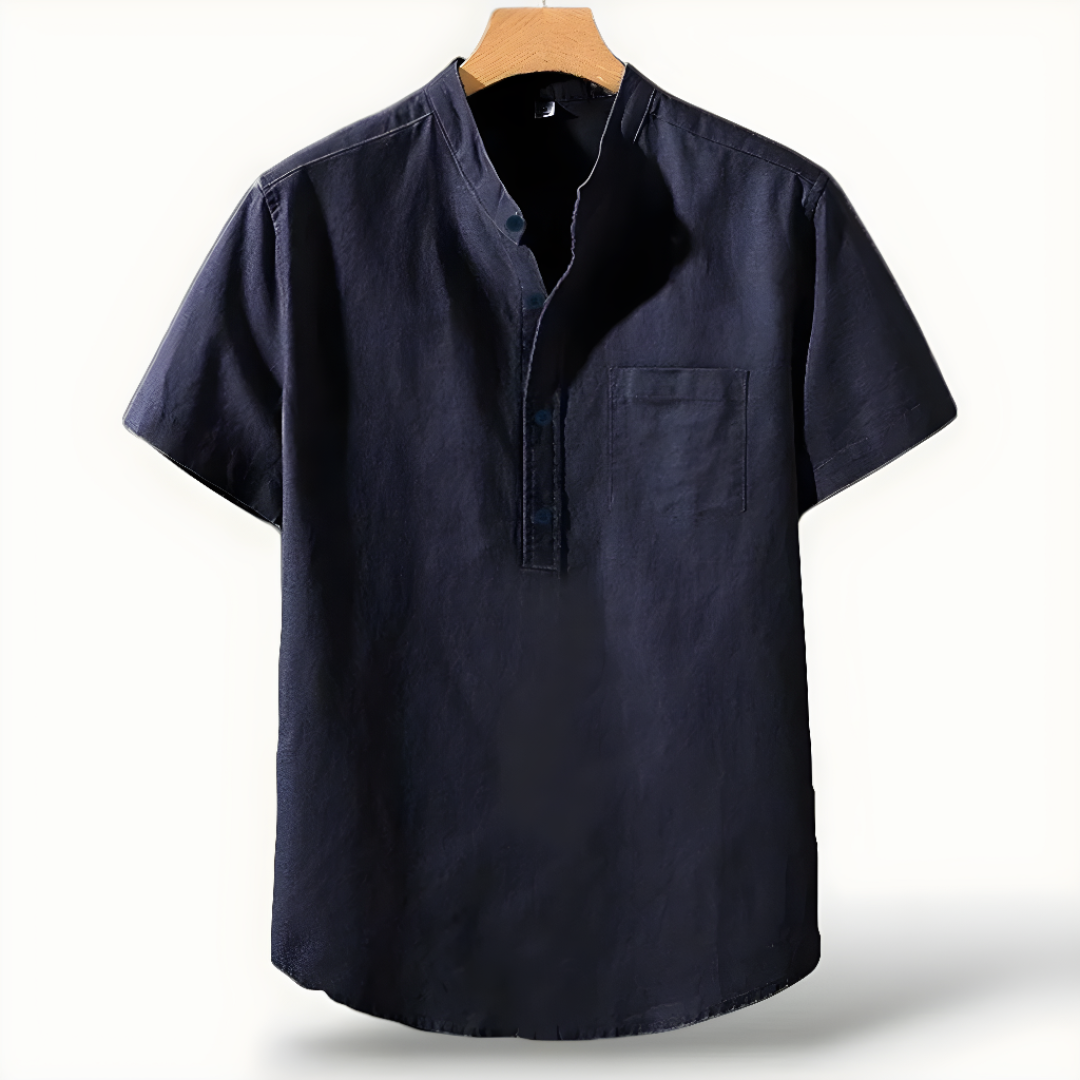 Linen Short Sleeve Shirt for Men