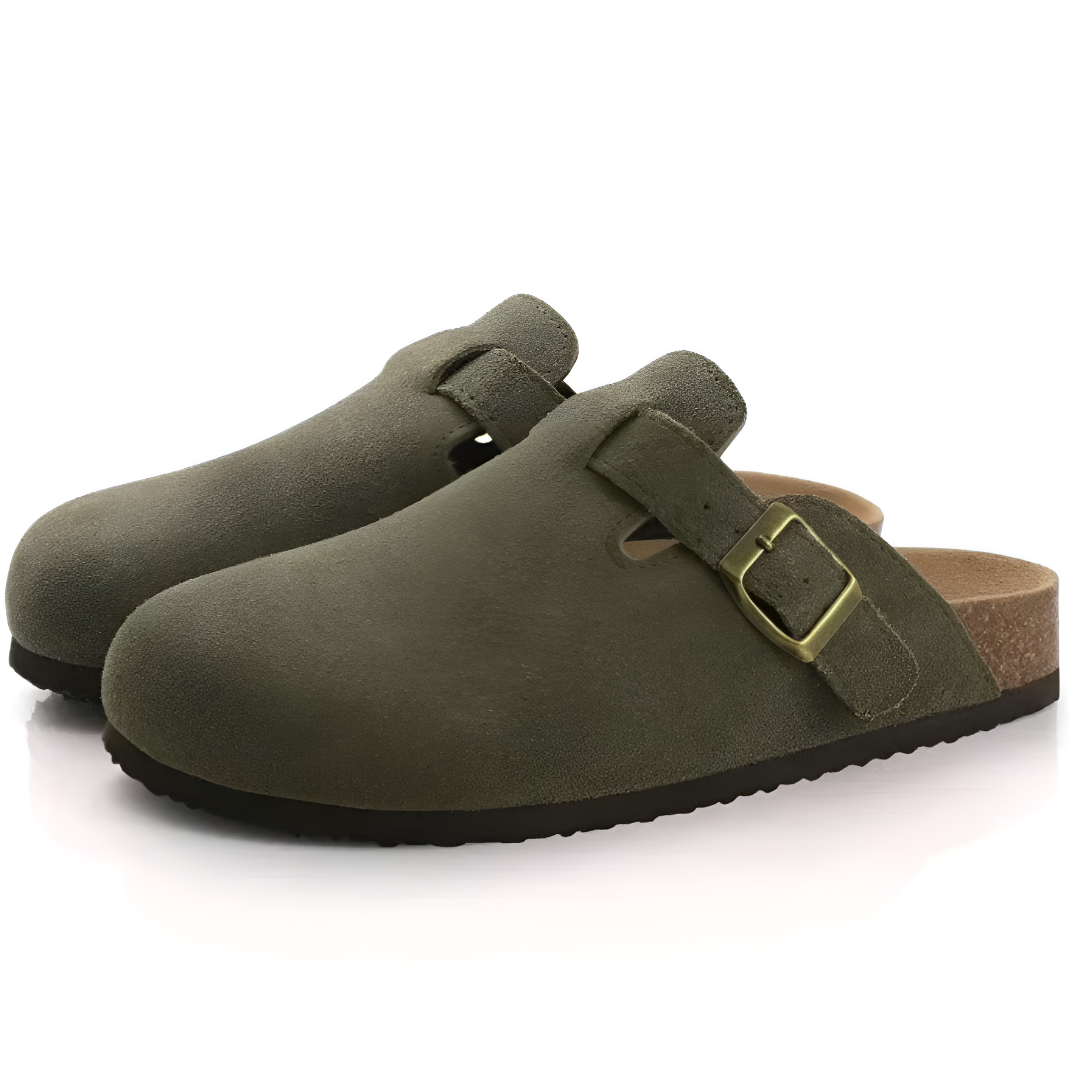 Comfort Suede Slip-On Clogs with Anti-Slip Sole for Men