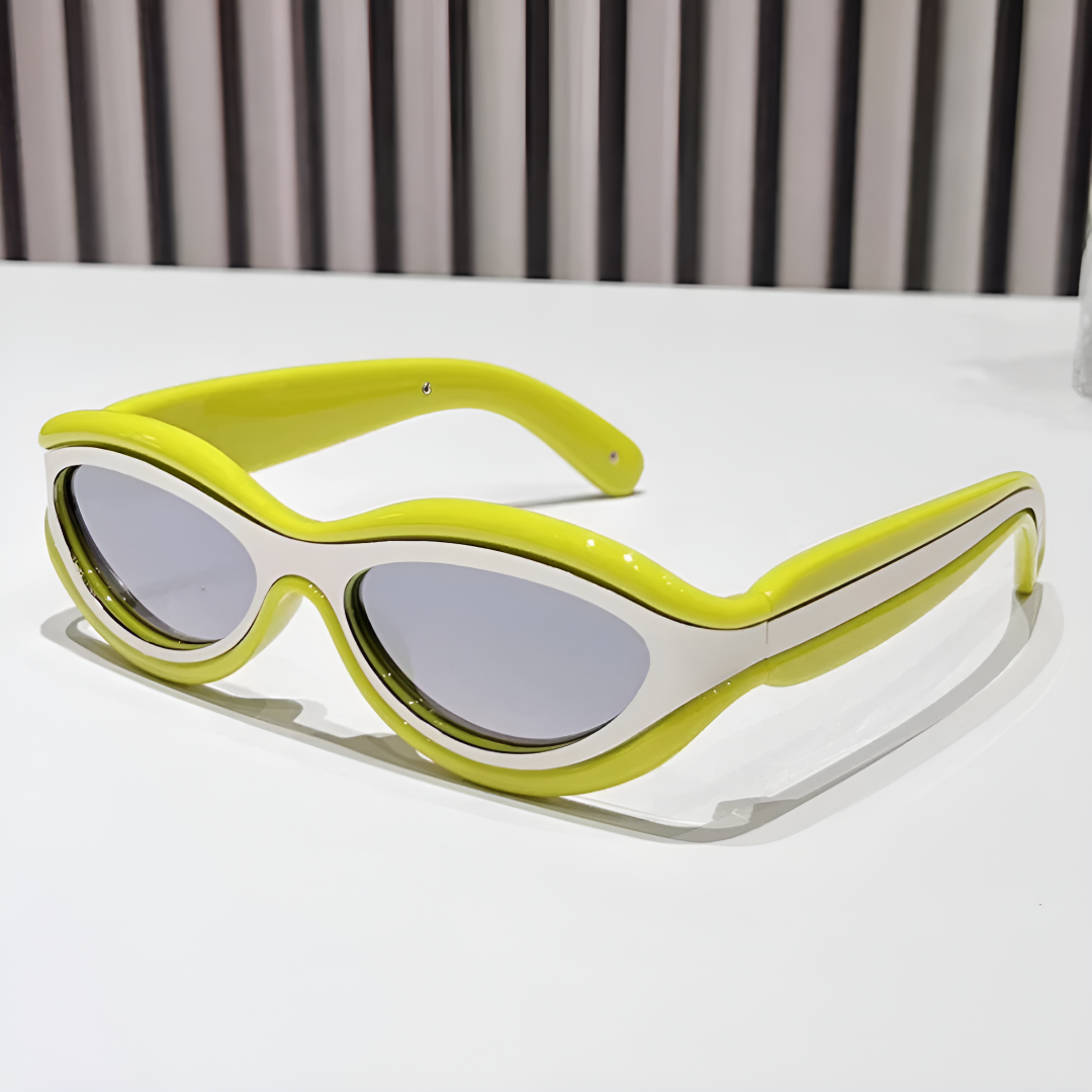 Futuristic Y2K Slim Oval Sunglasses
