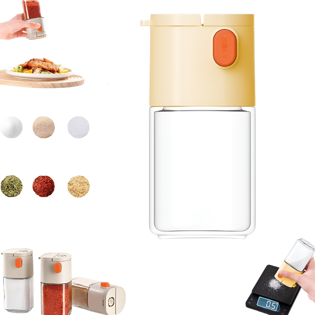 Push Button Salt and Pepper Dispenser Bottle