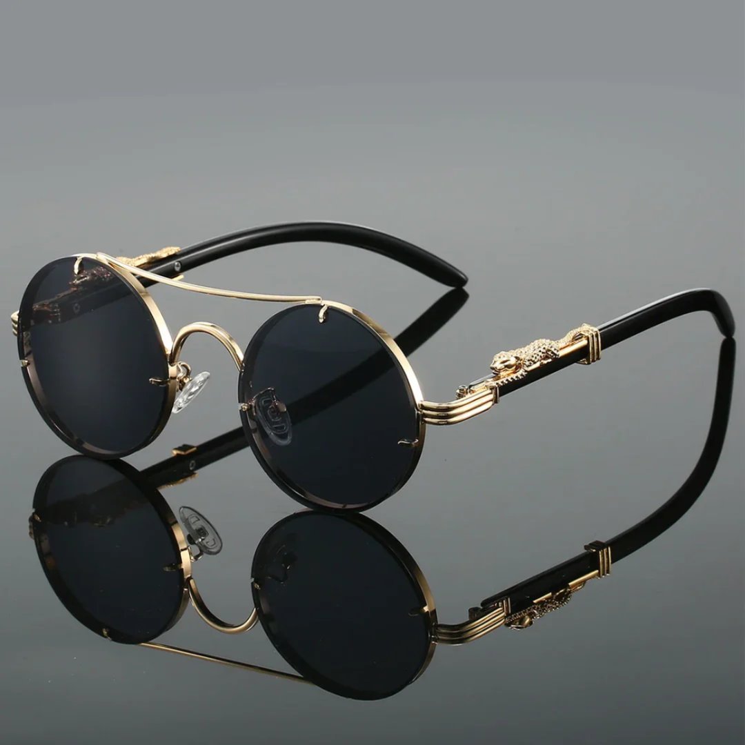 Luxury Round Double-Bridge Sunglasses for Men & Women