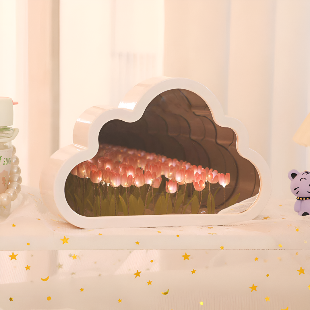 Infinity Tulip Cloud Mirror