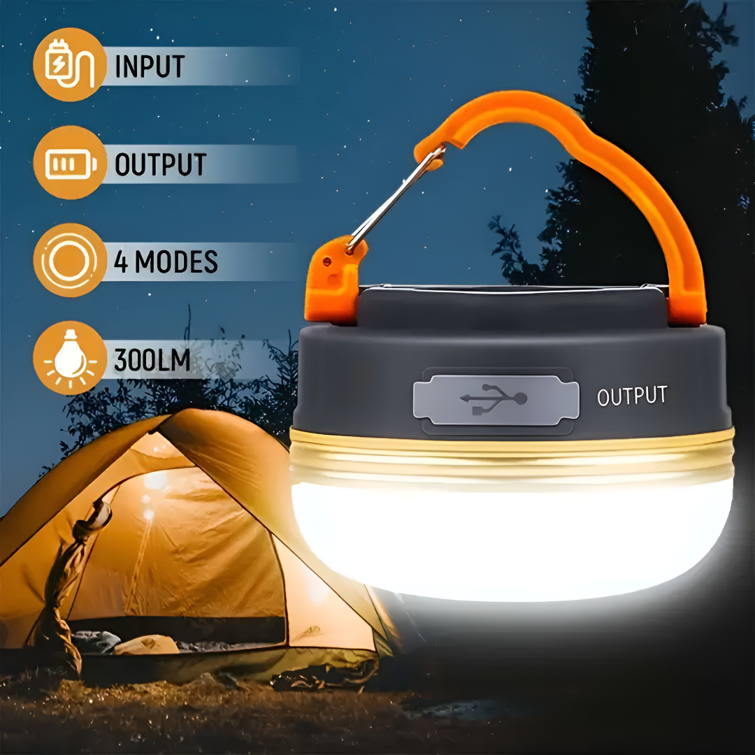 Clip-On Rechargeable LED Camping Light