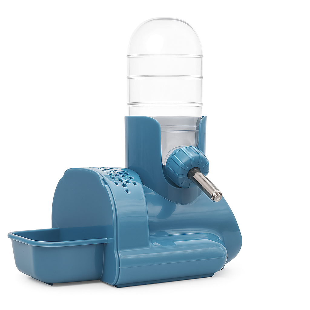 3-In-1 Hamster Feeder And Water Bottle Station With No-Drip Dispenser