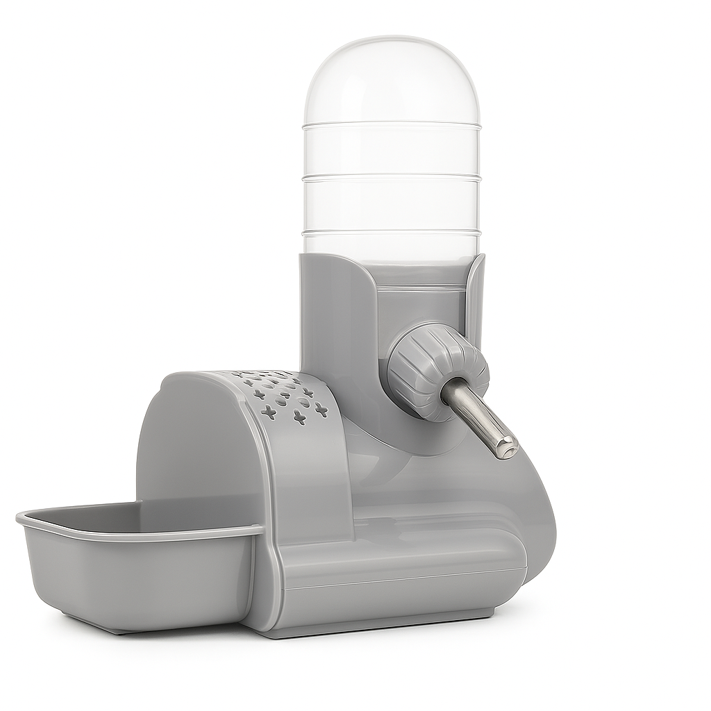 3-In-1 Hamster Feeder And Water Bottle Station With No-Drip Dispenser