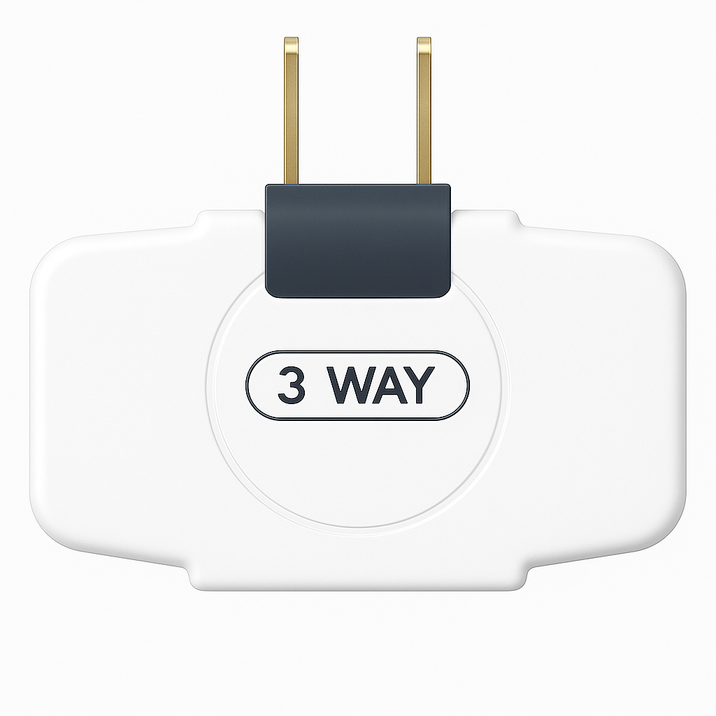 3-Way Wall Outlet Extender - Swivel AC Power Adapter