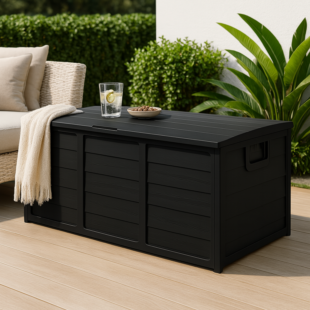 Outdoor Storage Box – 75 Gallon Deck Container for Patio Organization