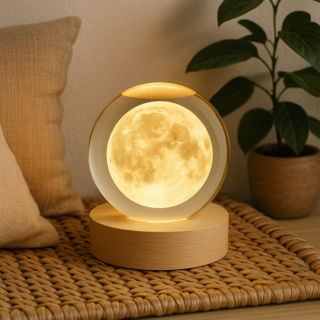 3D Crystal Ball - Decorative Night Light
