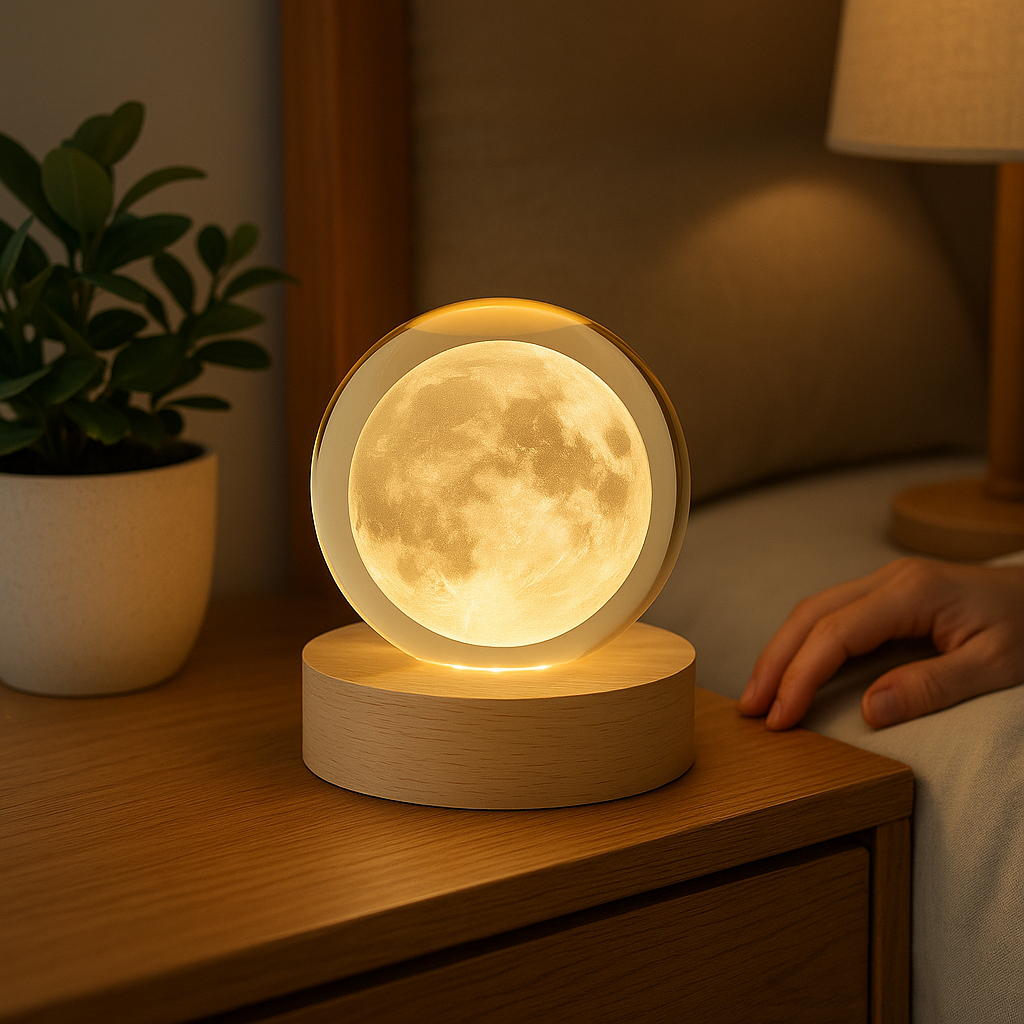 3D Crystal Ball - Decorative Night Light