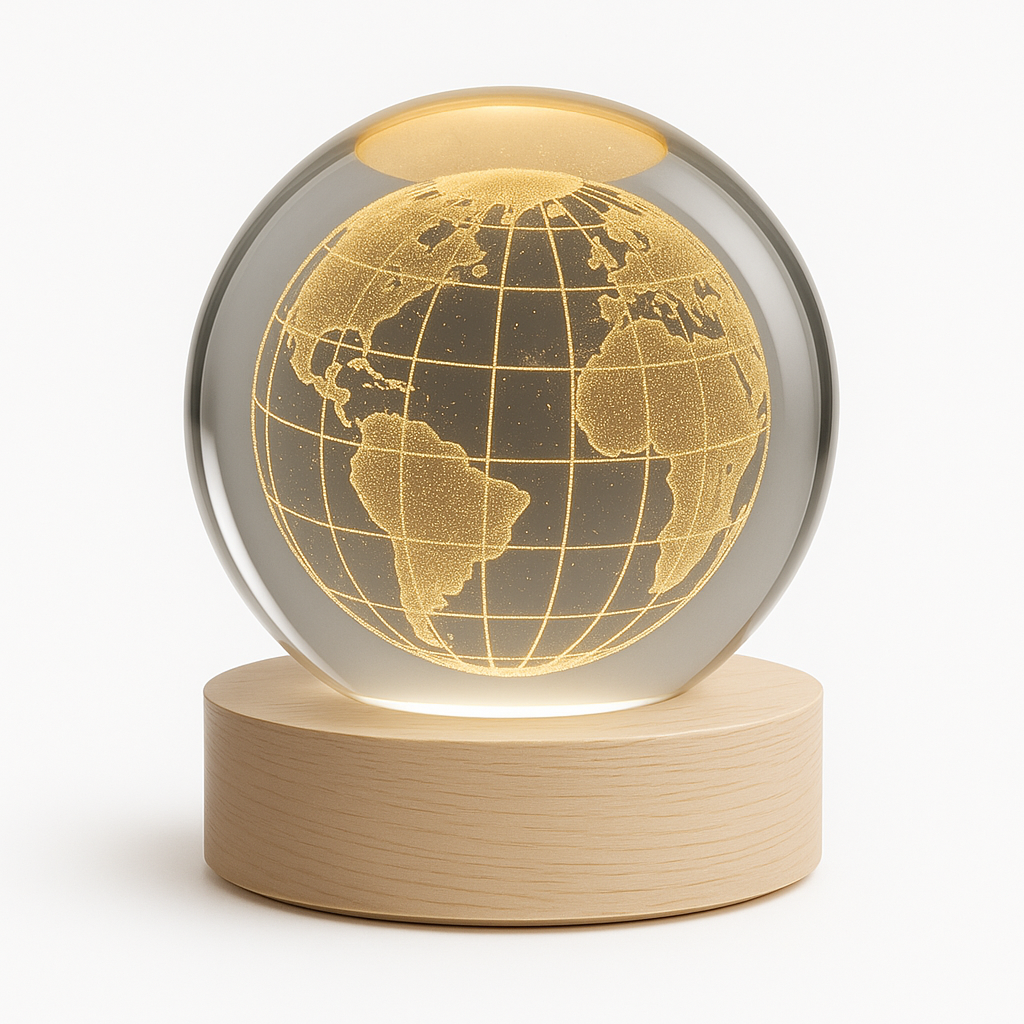 3D Crystal Ball - Decorative Night Light