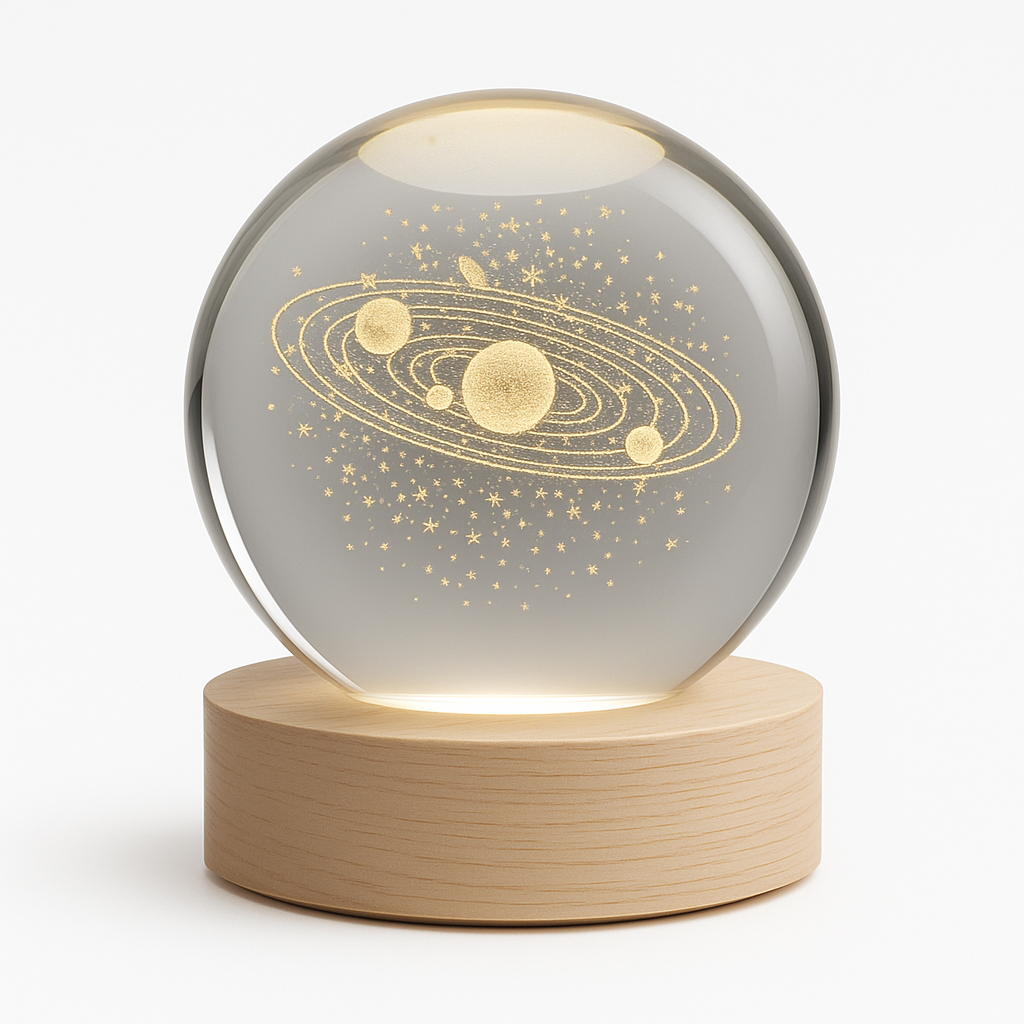 3D Crystal Ball - Decorative Night Light