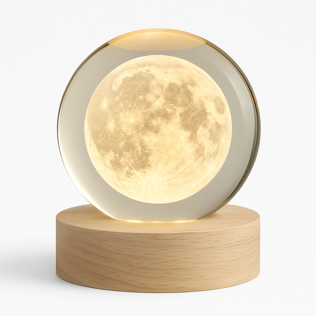 3D Crystal Ball - Decorative Night Light