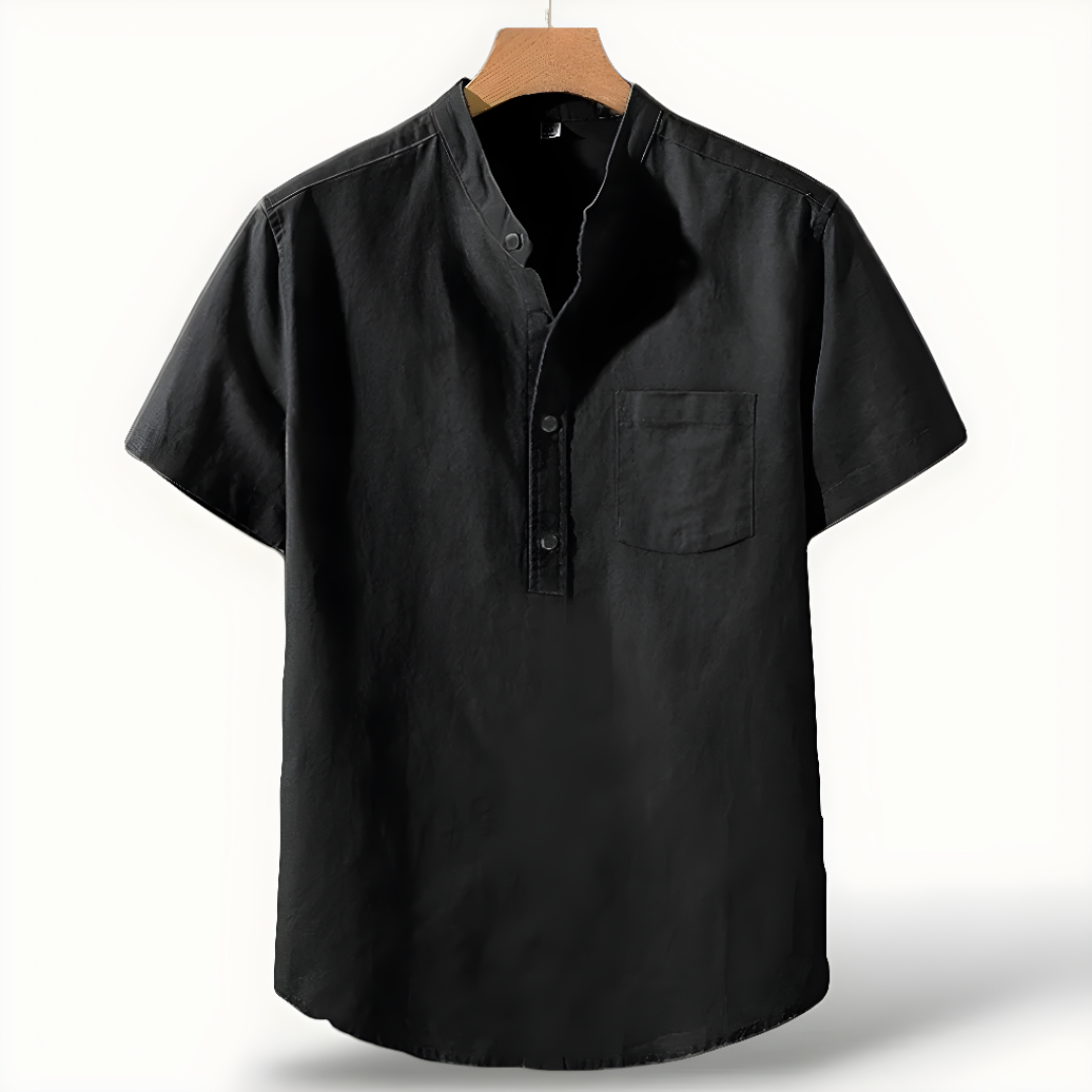 Linen Short Sleeve Shirt for Men