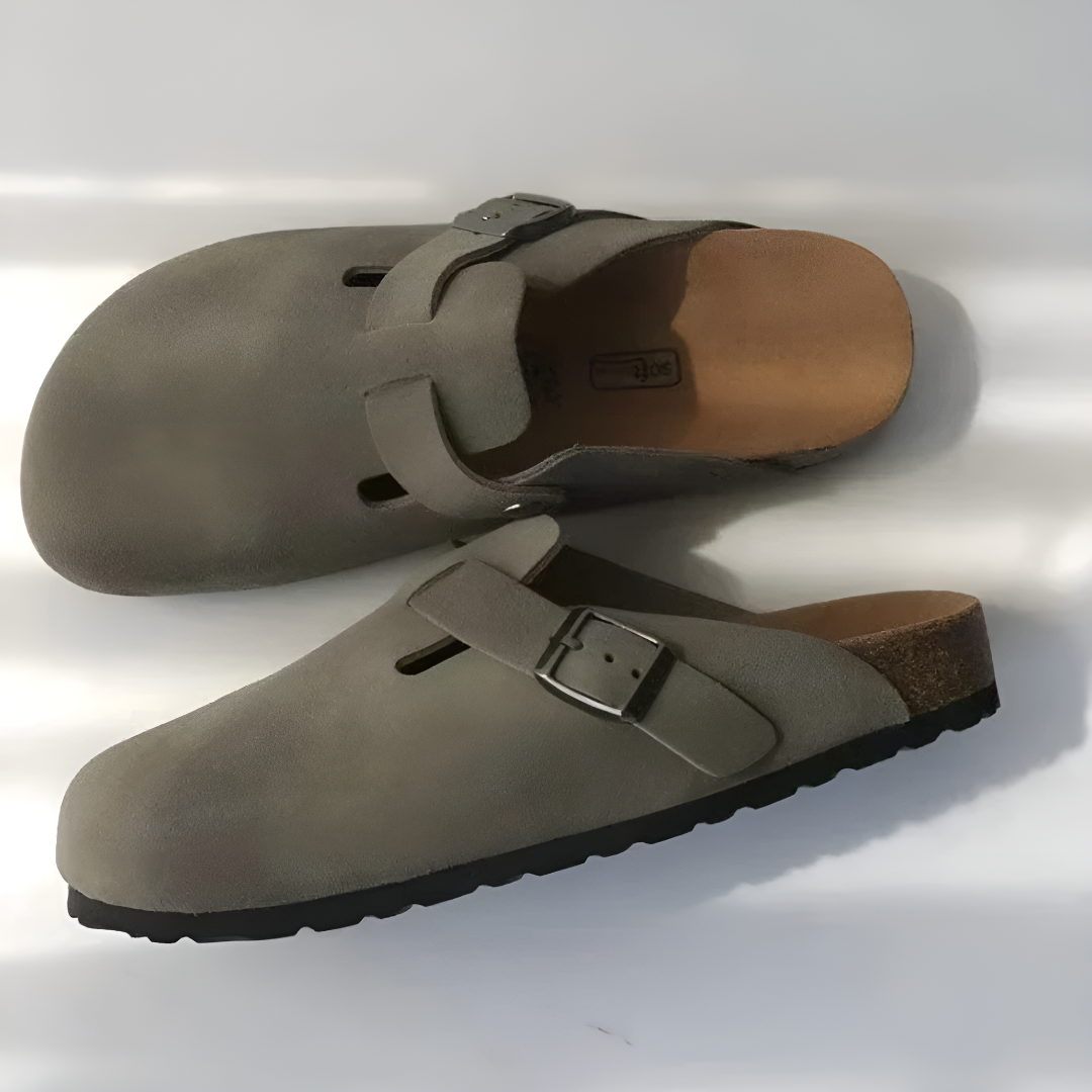Comfort Suede Slip-On Clogs with Anti-Slip Sole for Men