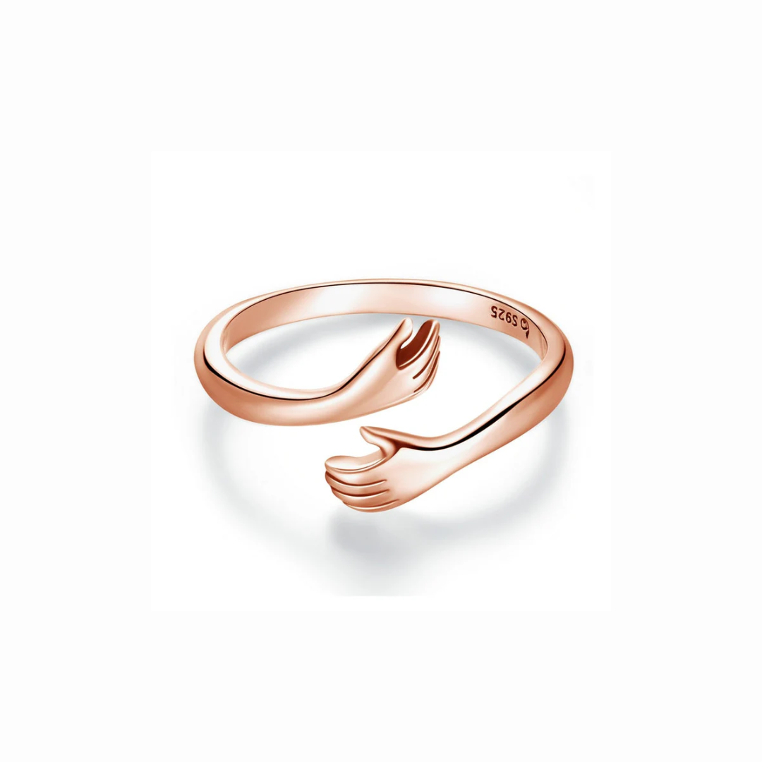 Gentle Hug Ring | Women's 925 Sterling Silver Adjustable Ring for Party Jewelry
