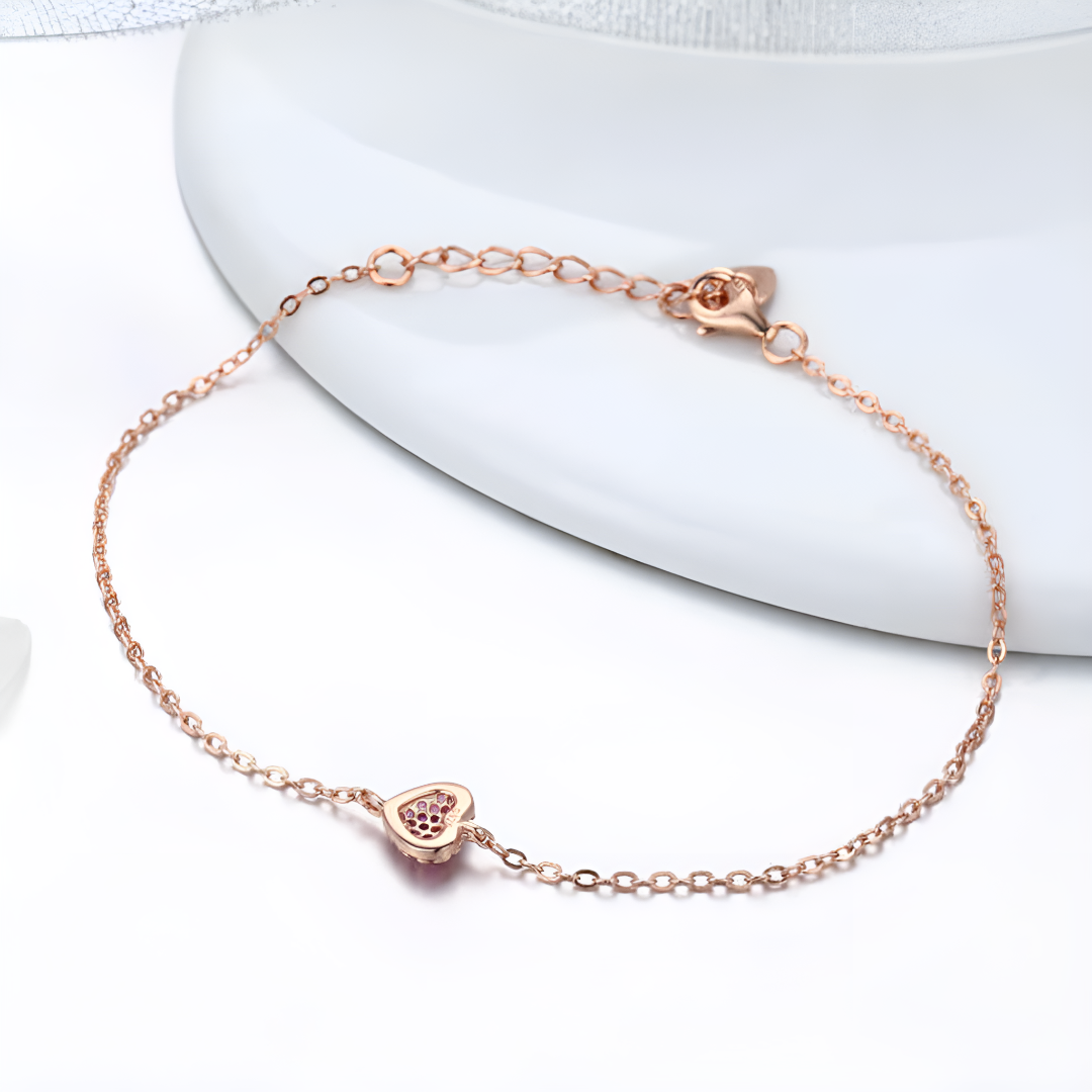 Sparkling Heart Bracelet