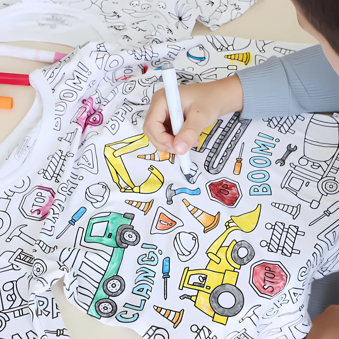 DIY Coloring Pajamas for Kids