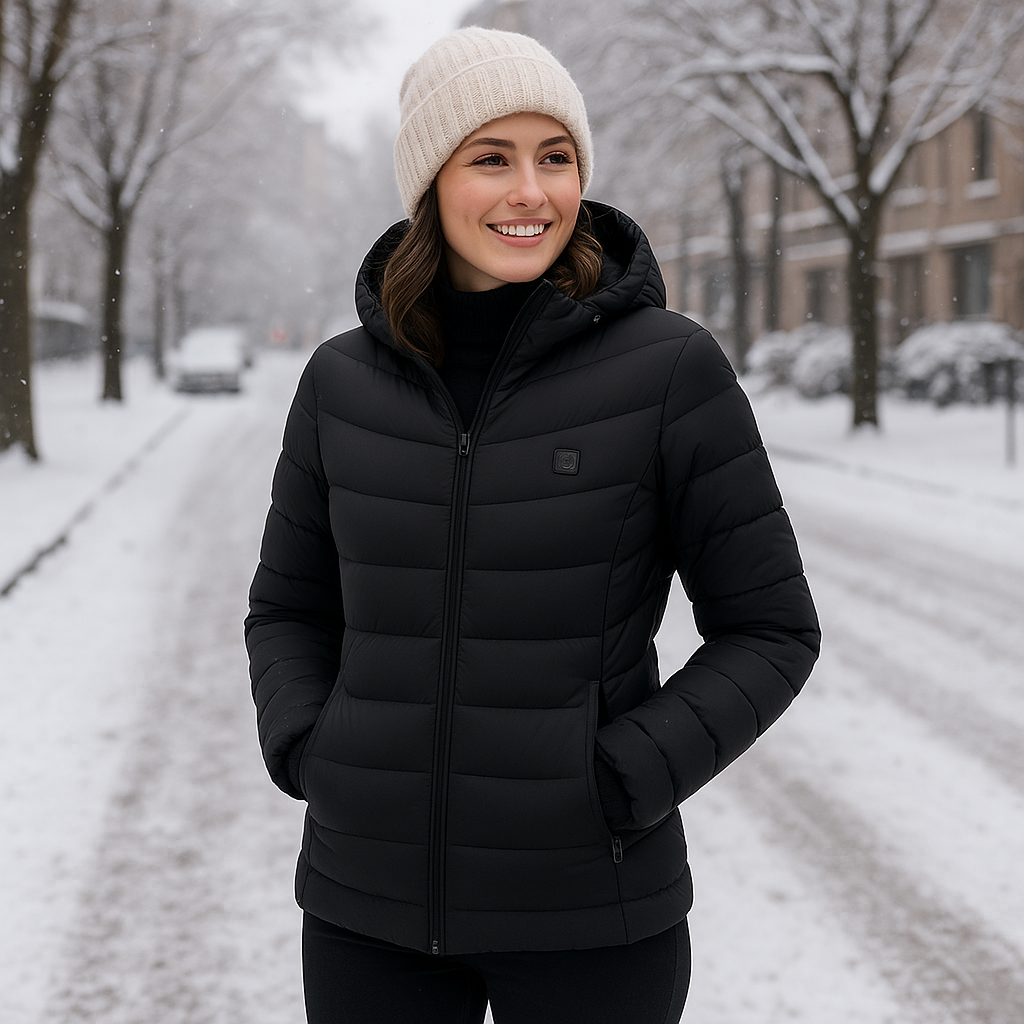 Women’s Thermal Winter Jacket with 9 Heating Panels